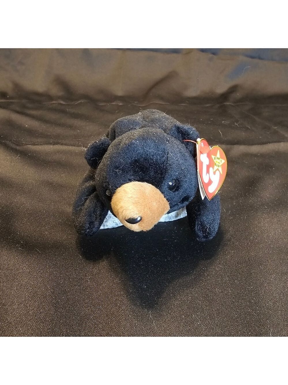 Blackie the Black Bear TY beanie baby Vintage